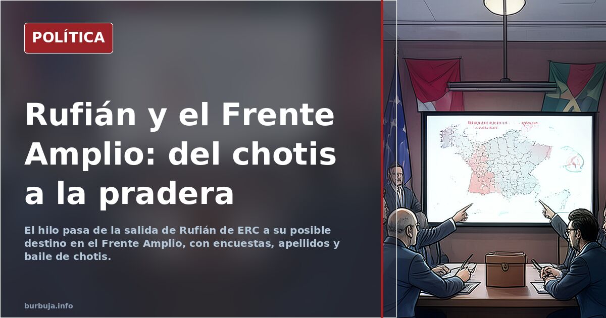 Rufián se va de ERC
