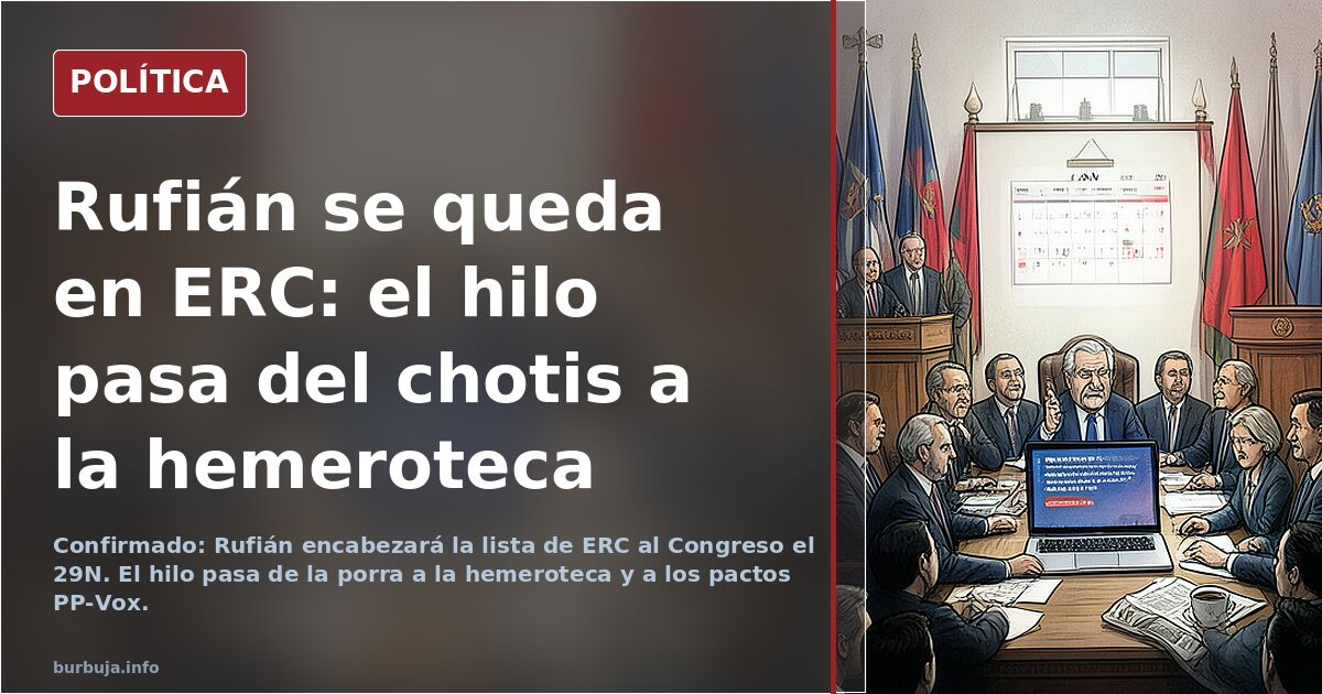 Rufián se va de ERC
