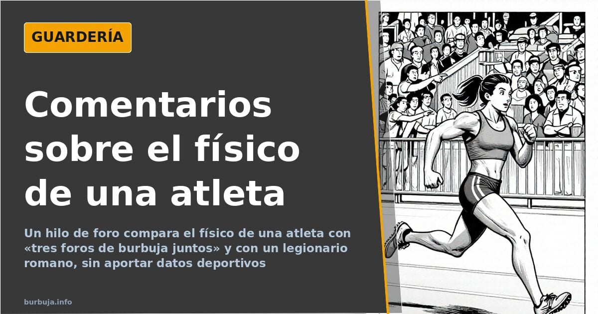 Comentarios sobre el físico de una atleta desatan comparaciones