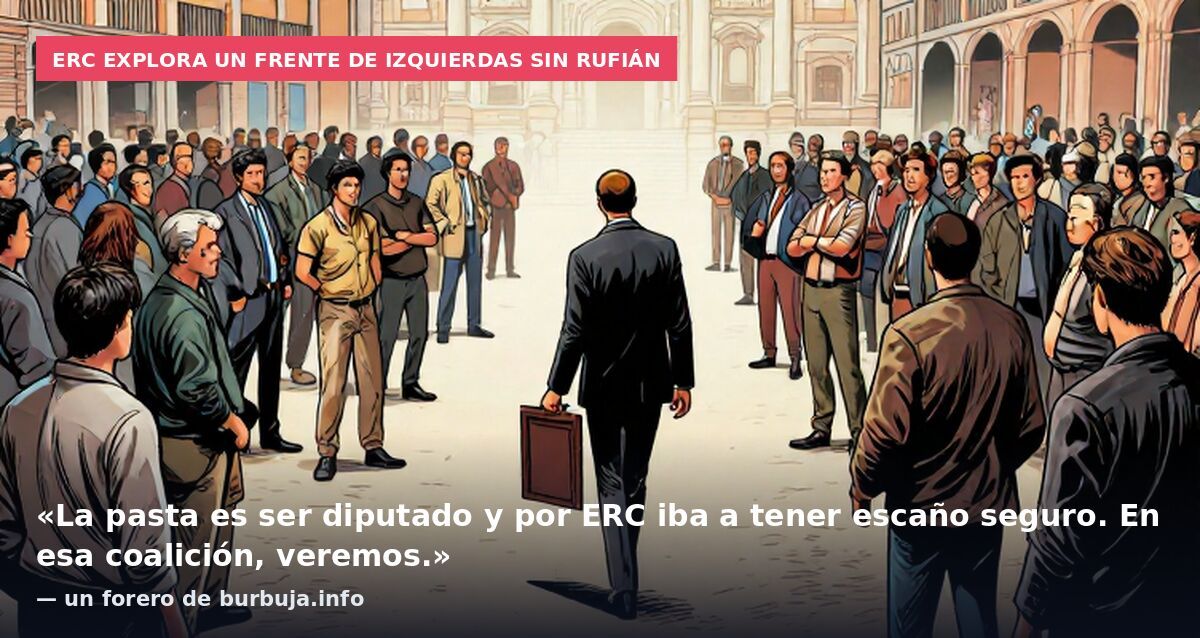 La dirección de ERC prepara el escenario de una candidatura sin Rufián, parece ser que puede ser el lider del frente amplio de la izquierda