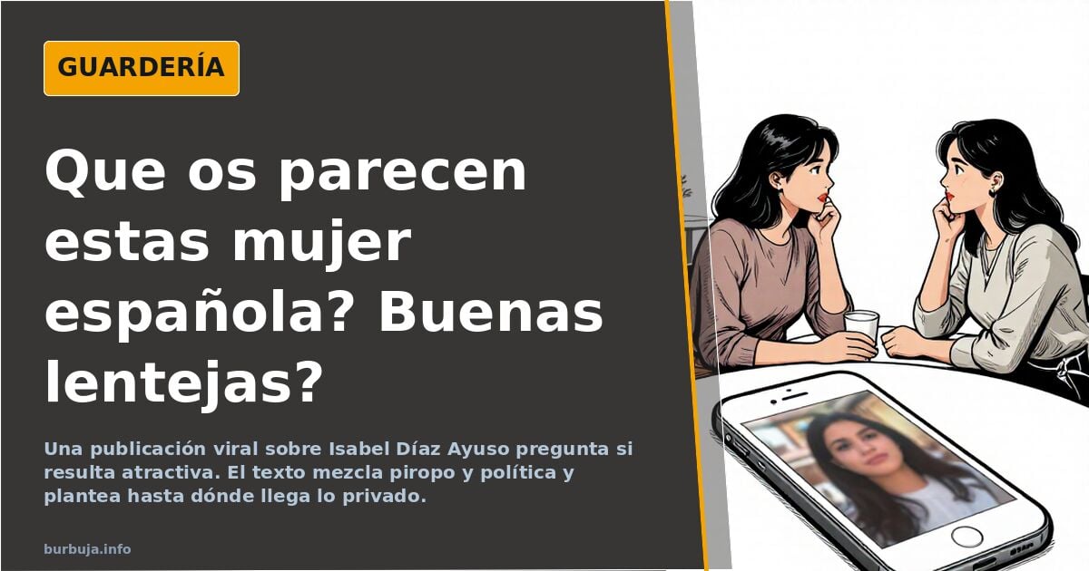 Que os parecen estas mujer española? Buenas lentejas?