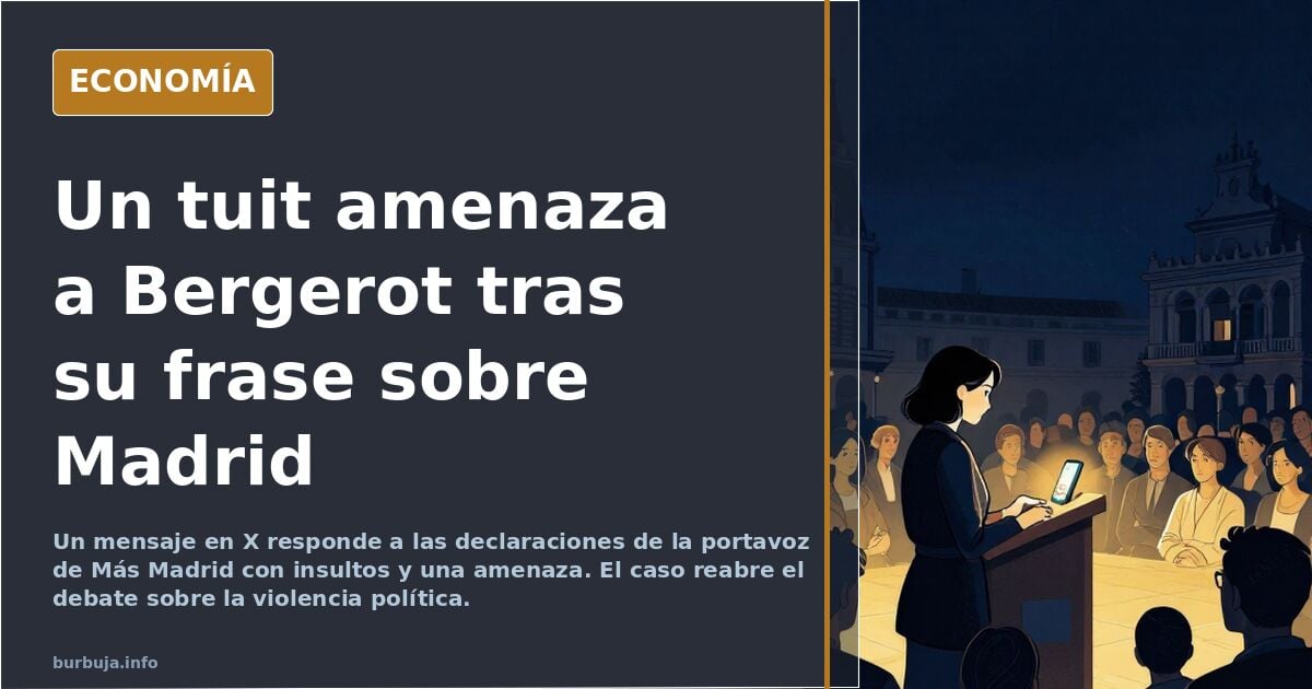 Bergerot (Mas Madrid) con gran violencia: "no habrá paz en las calles de Madrid" (vídeo)