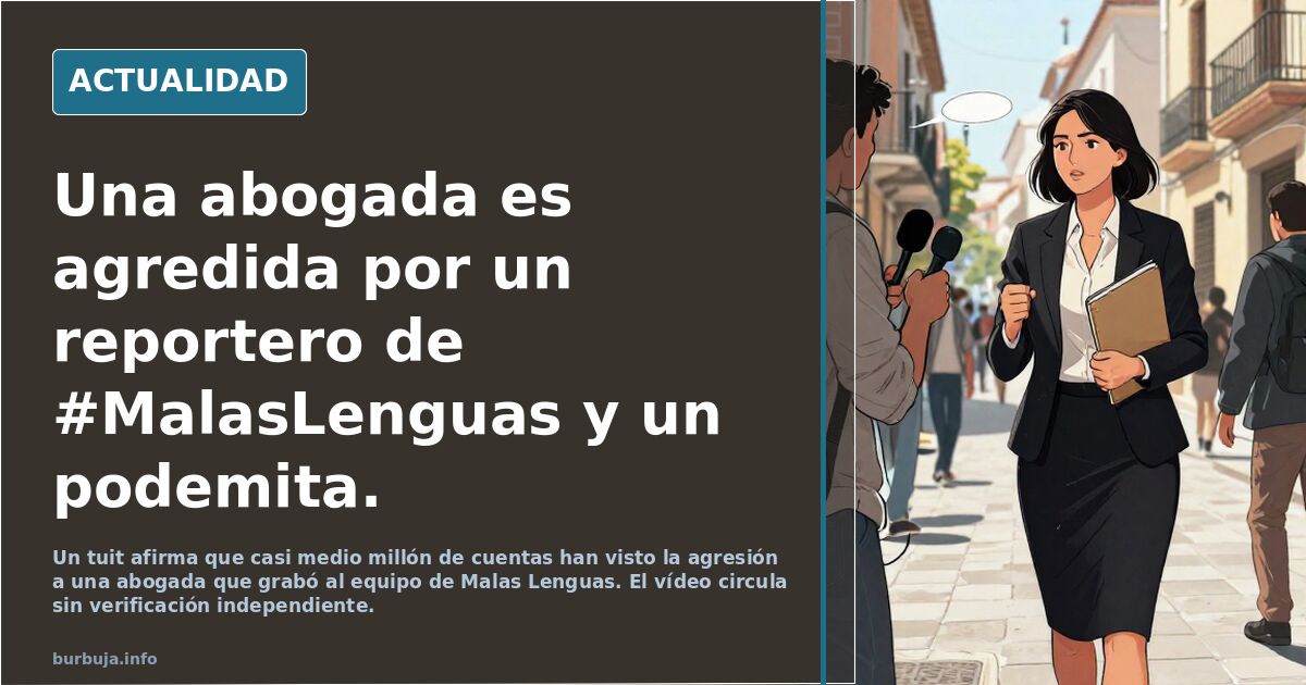 Agredida una abogada por un reportero y un perroflauta