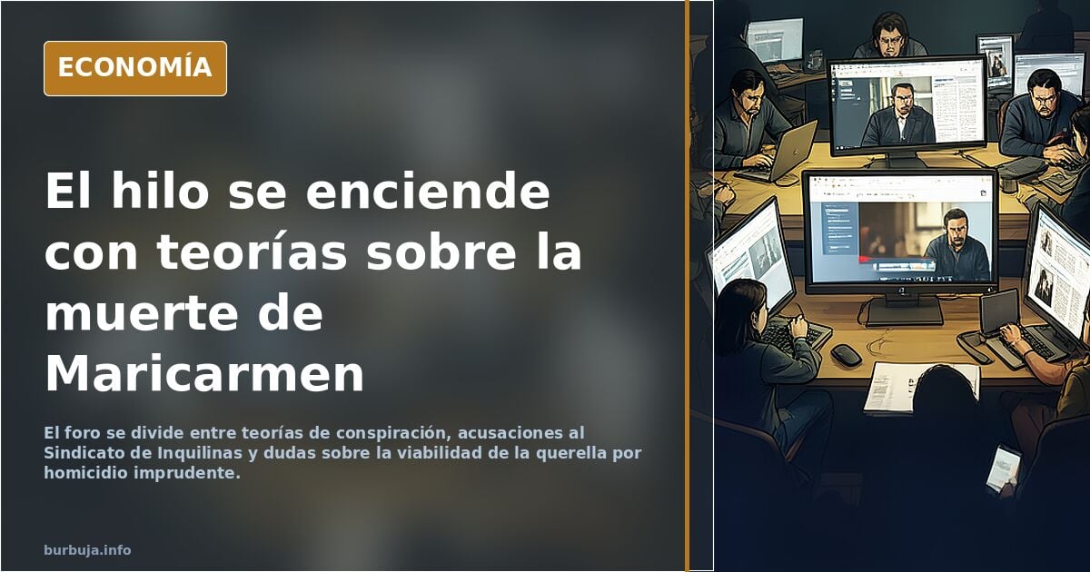El Sindicato de Inquilinas prepara una querella por homicidio imprudente contra Urbagestión por la gloria de Maricarmen