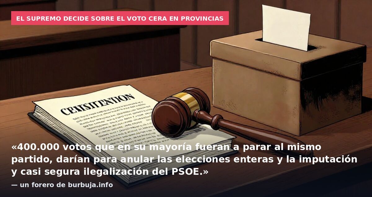 CAOS ELECTORAL EN ESPAÑA. ¿Las ELECCIONES podrían SUSPENDERSE por la LEY de NIETOS?...
