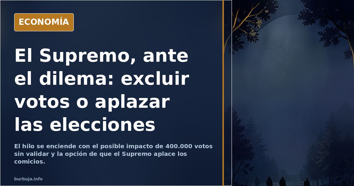 CAOS ELECTORAL EN ESPAÑA. ¿Las ELECCIONES podrían SUSPENDERSE por la LEY de NIETOS?...