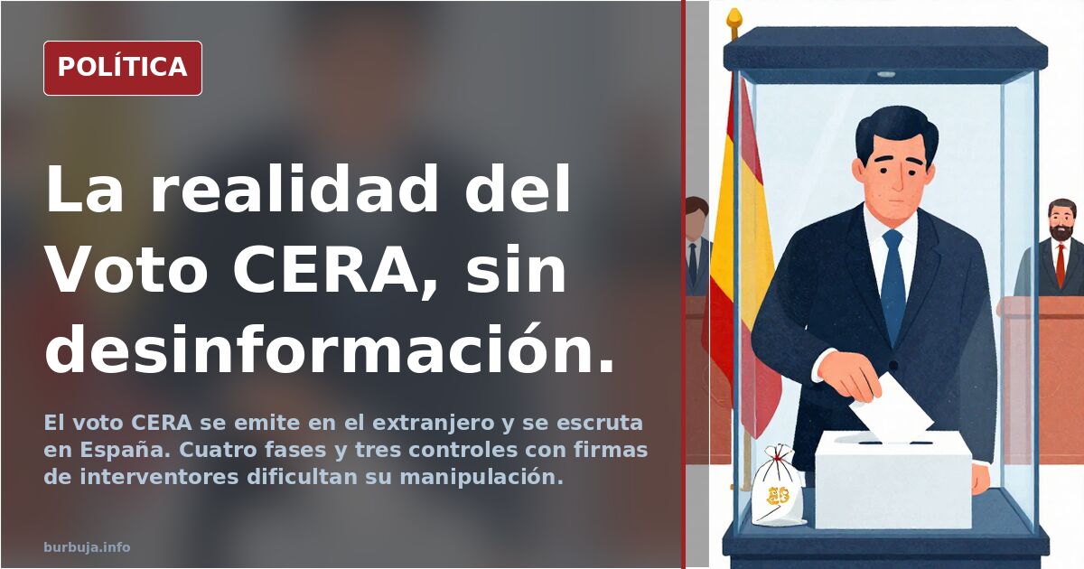 La realidad del Voto CERA, sin desinformación.