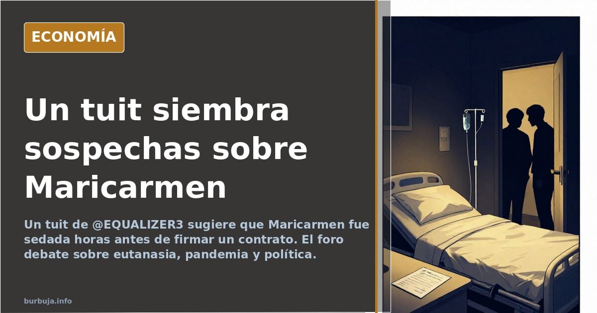 Un tuit siembra sospechas sobre la muerte de Maricarmen
