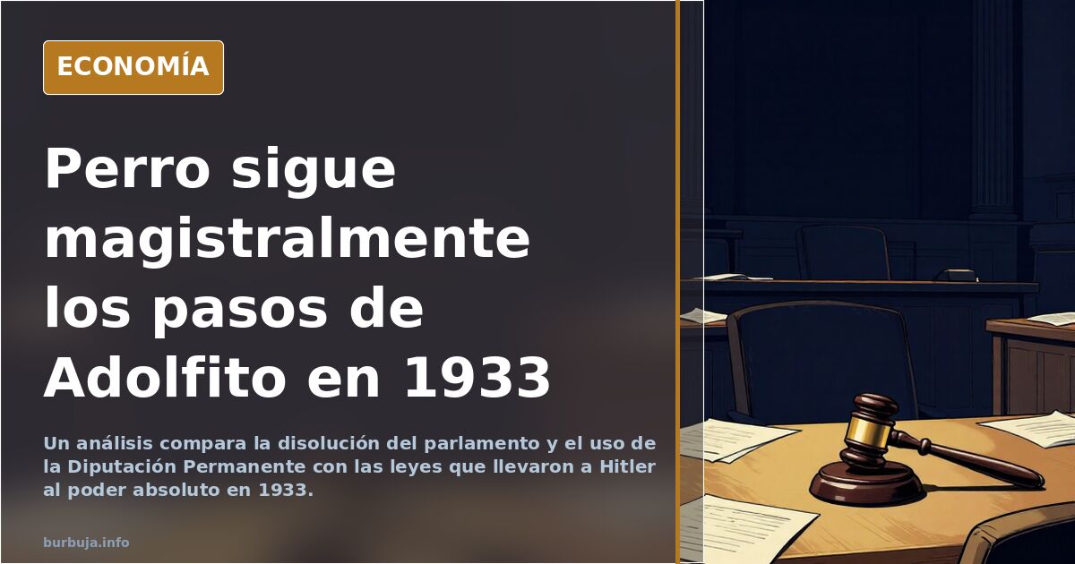 Perro sigue magistralmente los pasos de Adolfito en 1933