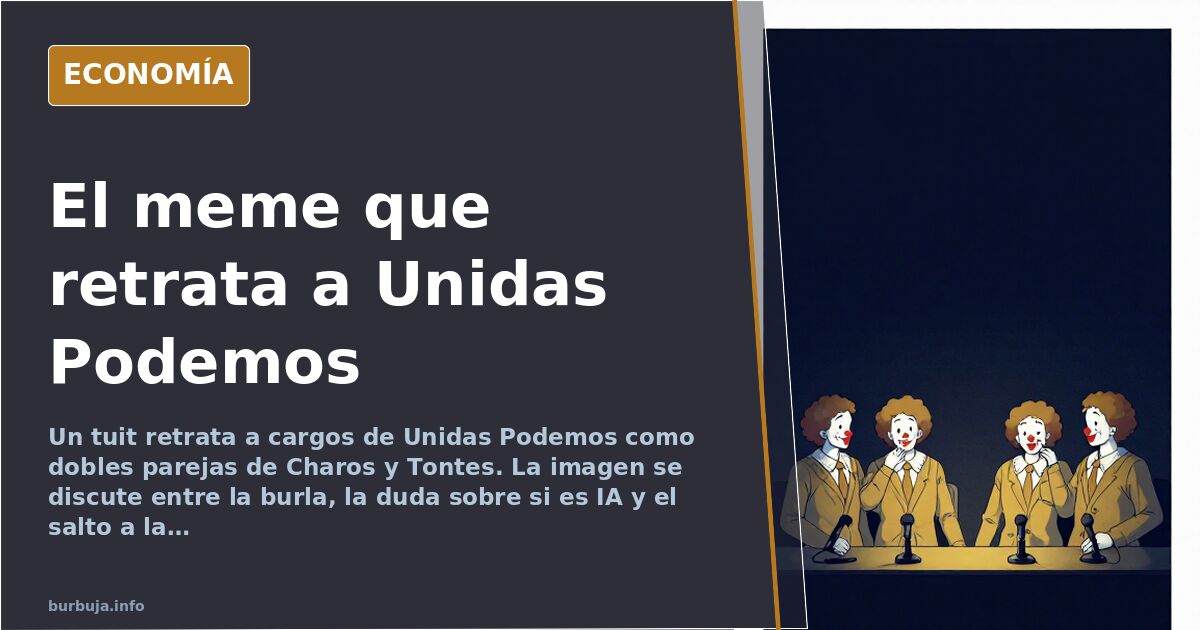 Un tuit compara a cargos de Unidas Podemos con Charos y Tontes