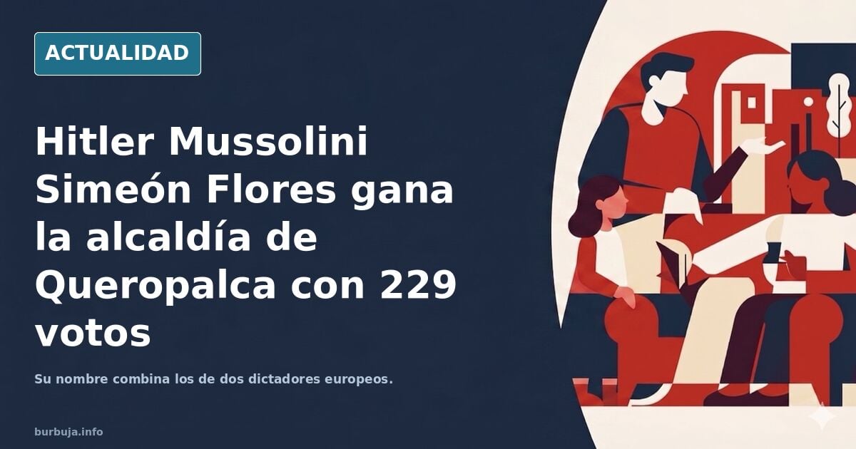 Hay un político en Perú que se llama literalmente, de pila, Hitler Mussolini / Encuesta sobre el porqué le pones tal o cual nombre a tu hijo/a