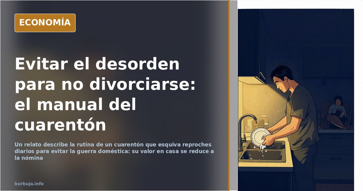 El día a día de un cuarentón casado: esquivar reproches como forma de vida