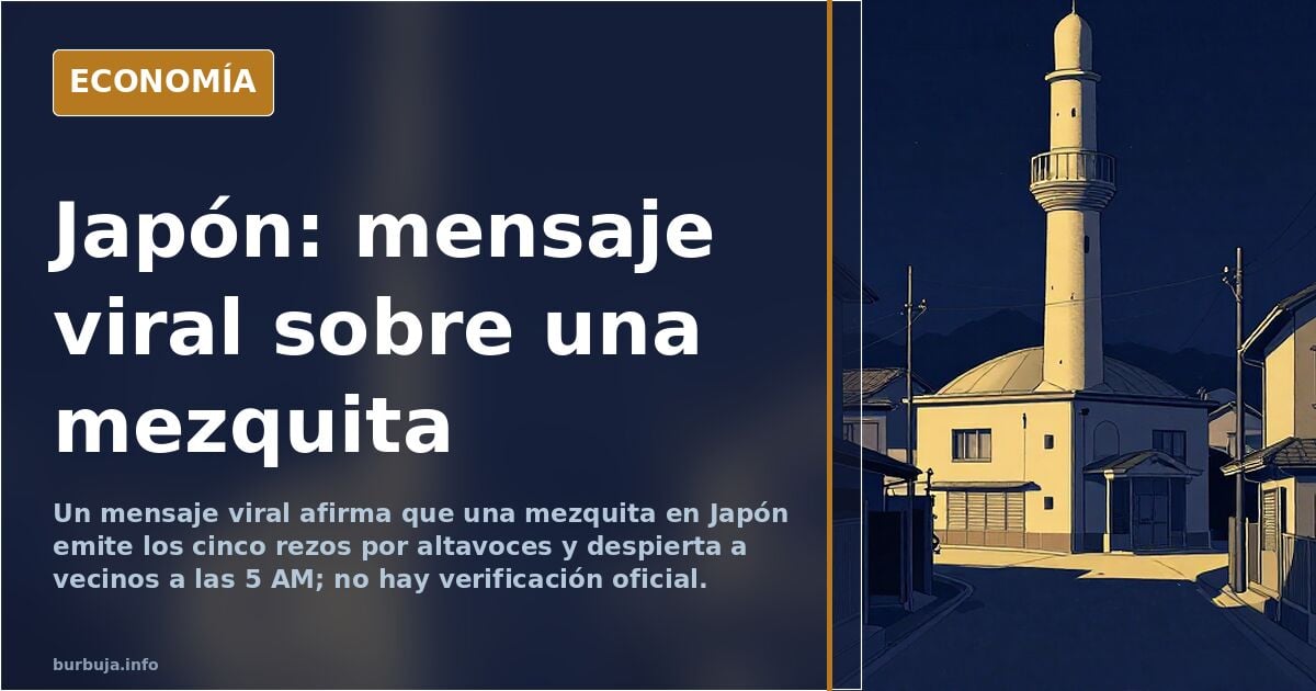 Un mensaje viral sobre una mezquita en Japón reabre el debate migratorio