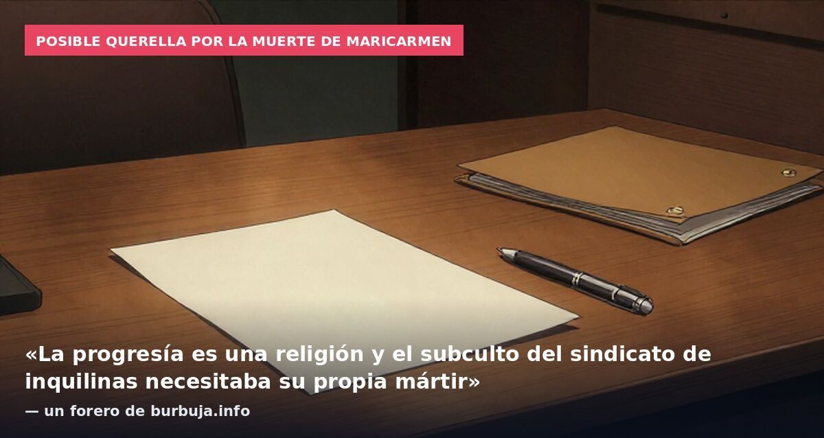 Maricarmen es Santa y Mártir del sanchismo. Se esta creando un culto religioso a su figura.