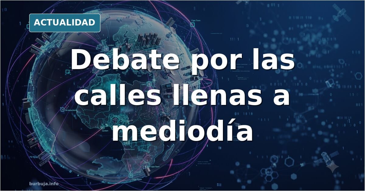 «El que trabaja en este país es subnormal»: debate por las calles llenas a mediodía