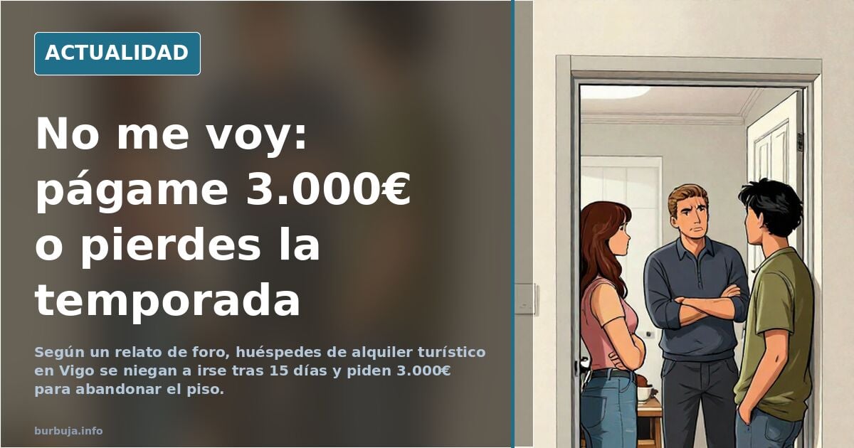 Pisos turísticos: huéspedes que no se van y piden 3.000€