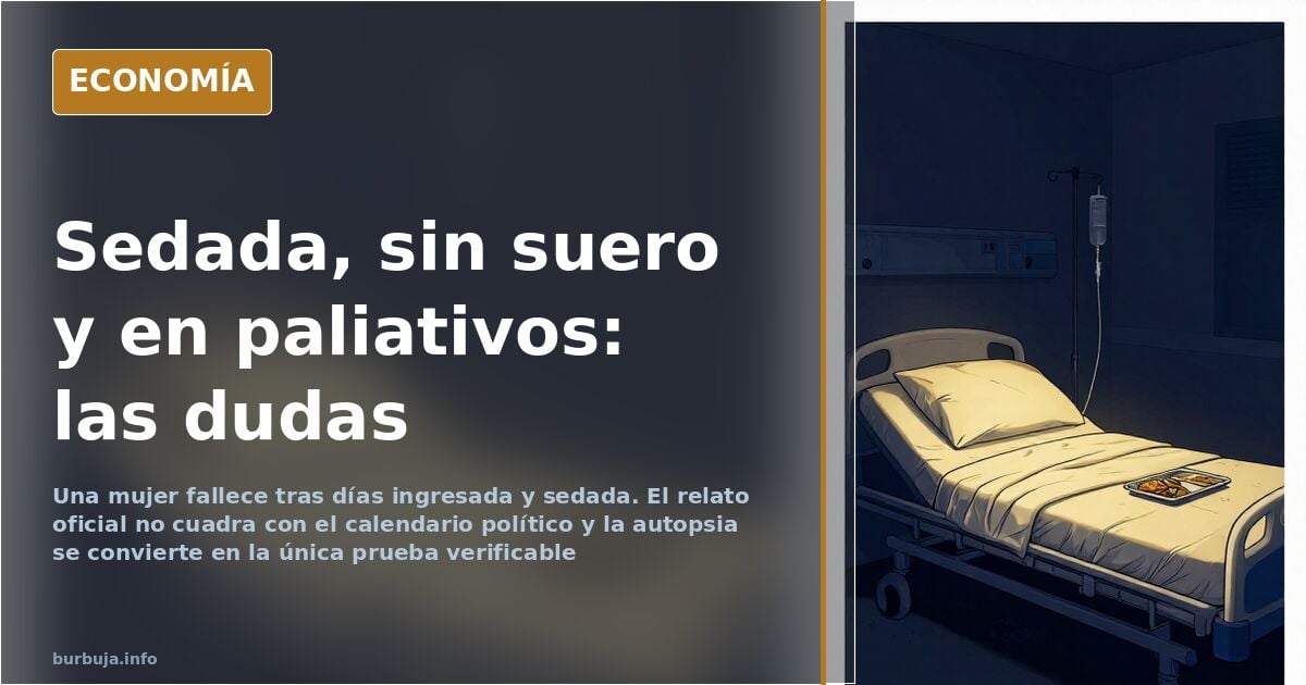 «Maricarmen fue sedada»: la muerte que nadie explica