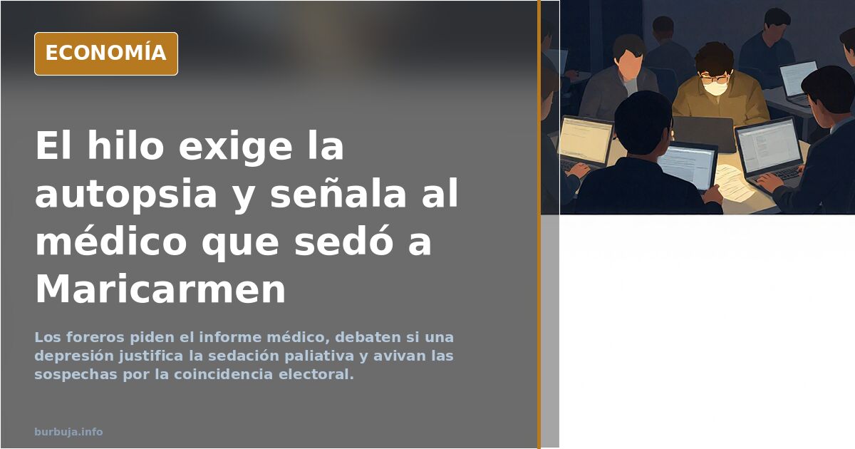 Ejrm, ejem, ejem. Maricarmen fue "sedada"
