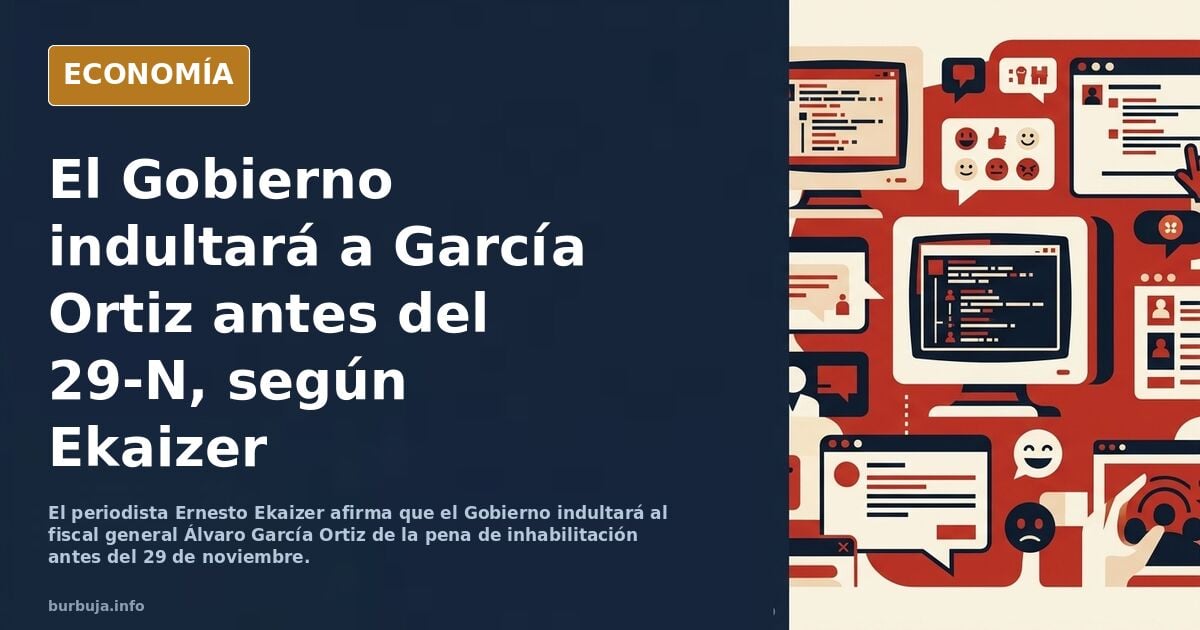 El Gobierno indultará al fiscal general del Estado Álvaro García a pena de inhabilitación antes de las elecciones del 29-11. Ya está decidido.