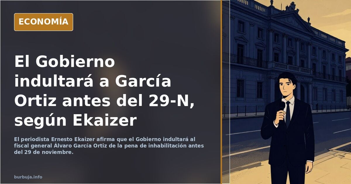 El Gobierno indultará al fiscal general del Estado Álvaro García a pena de inhabilitación antes de las elecciones del 29-11. Ya está decidido.