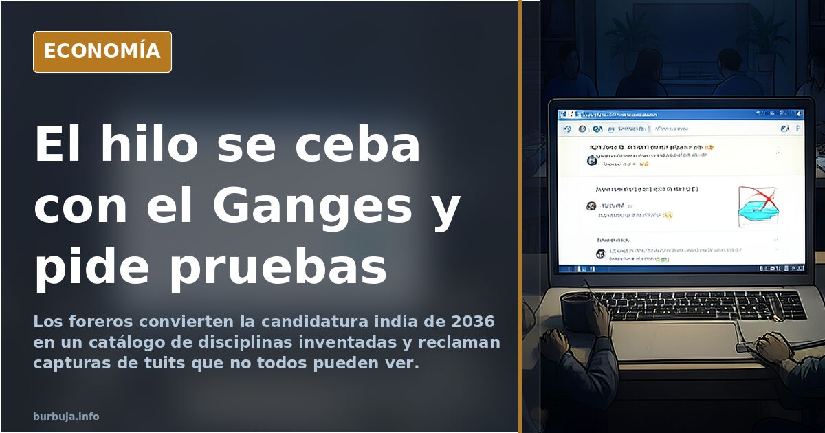 India presenta formalmente su candidatura para ser la sede de los juegos olímpicos de 2036 y los comentarios son para echarse unas risas.