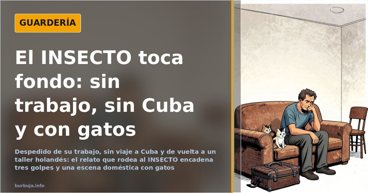 El INSECTO: despedido, sin Cuba y de vuelta a Holanda