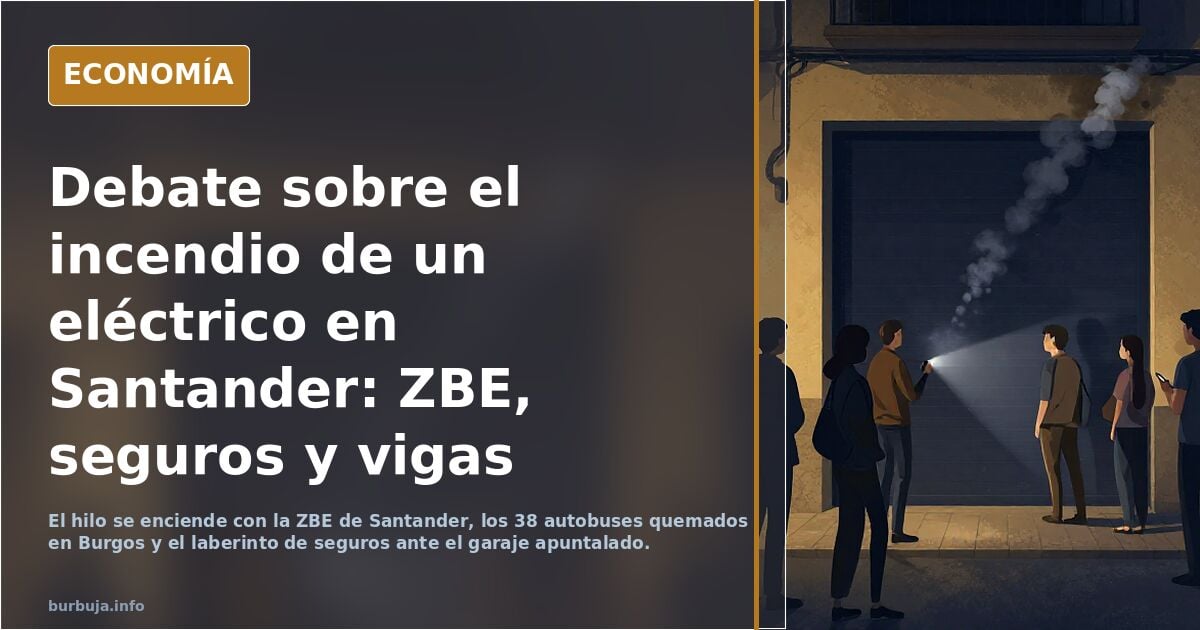 Arde un garaje de coches eléctricos en Santander
