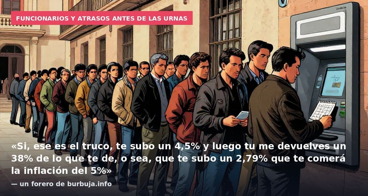 El Gobierno quiere dejar resuelta el alza salarial del 4,5% a los funcionarios antes de las elecciones