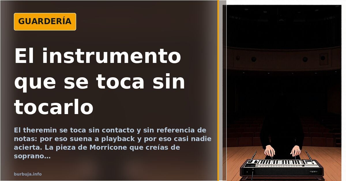 Theremin: se toca sin contacto y casi nadie acierta la nota