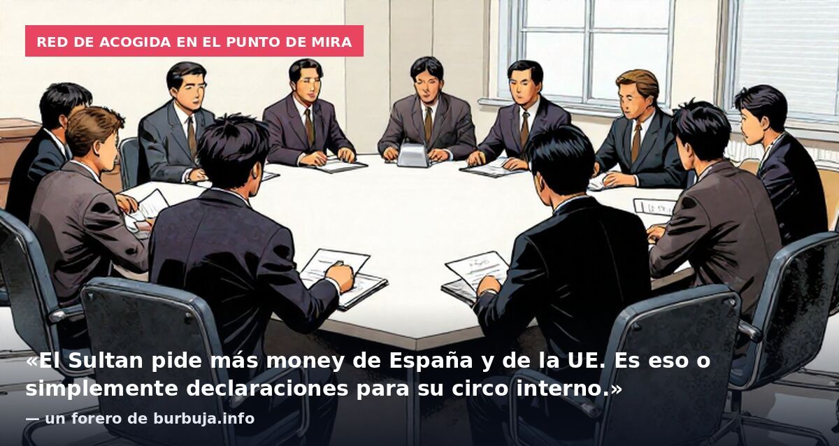 Red de acogida en el punto de mira: «El Sultan pide más money de España y de la UE. Es eso o simplemente declaraciones para su circo interno.» — un forero de burbuja.info