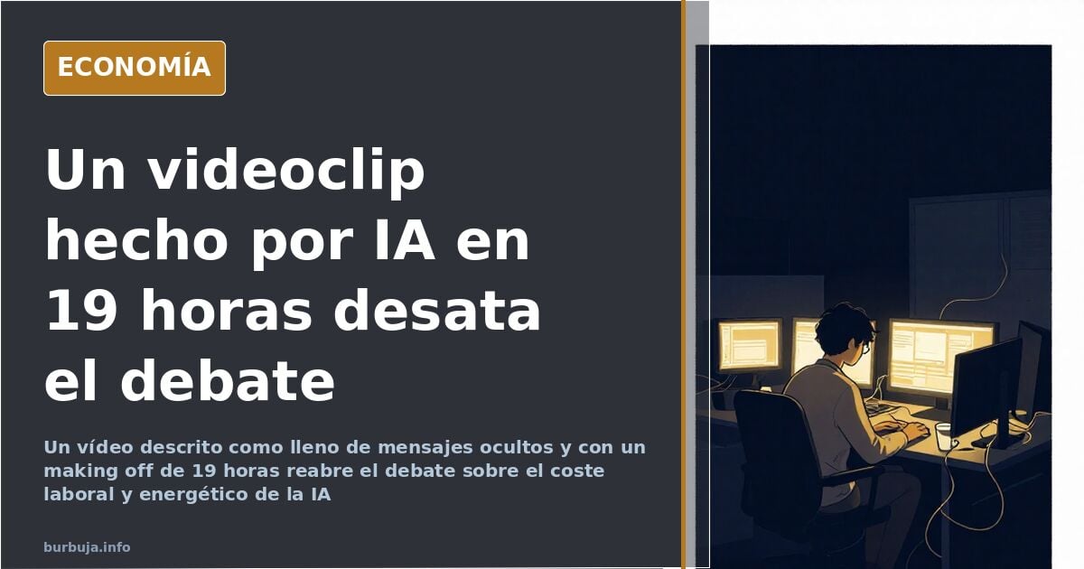 IA y videoclips: el making off de 19 horas que cambia la producción musical