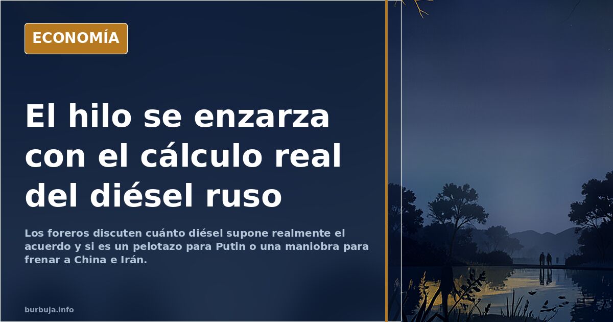 URGENTE - Trump anuncia que comprará a pilinguin varios millones de Toneladas de diésel - acuerdo Rusia-EE.UU pone a Ucrania en la cuerda floja