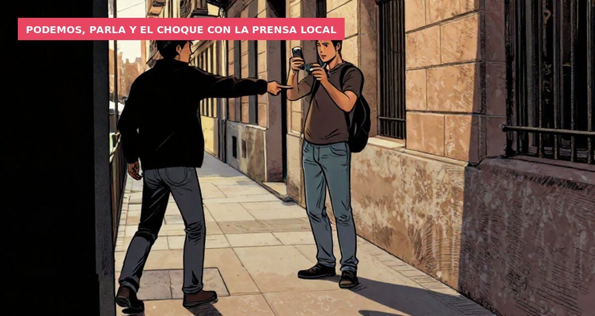 Tensión en Sol: dirigente de Podemos increpa a un reportero