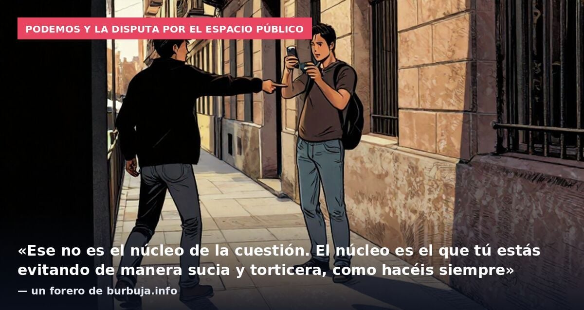 Tensión en Sol: dirigente de Podemos increpa a un reportero