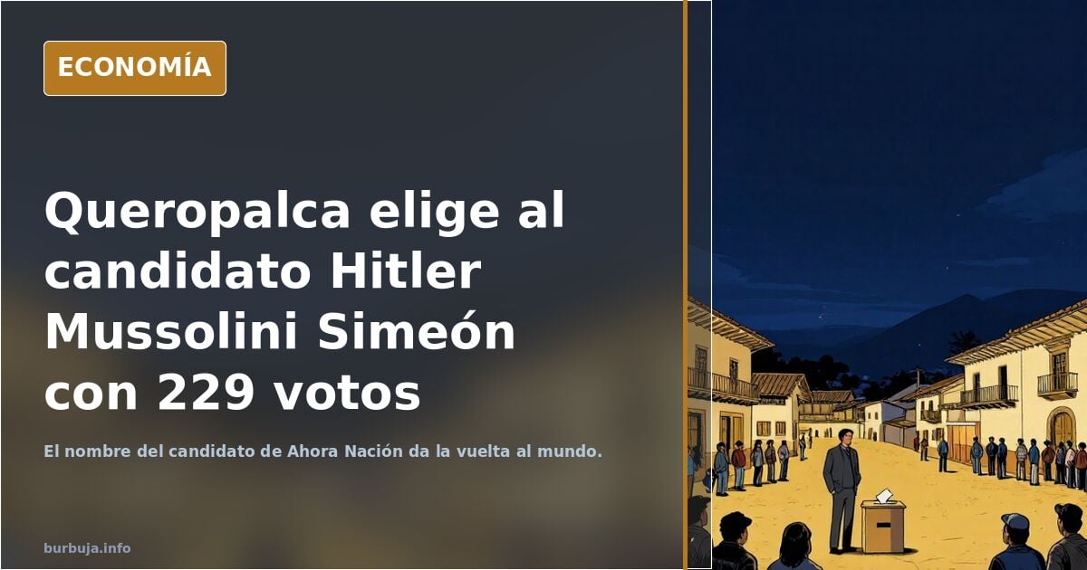 Jirler Mussolini gana las elecciones en un pueblo del Perú.