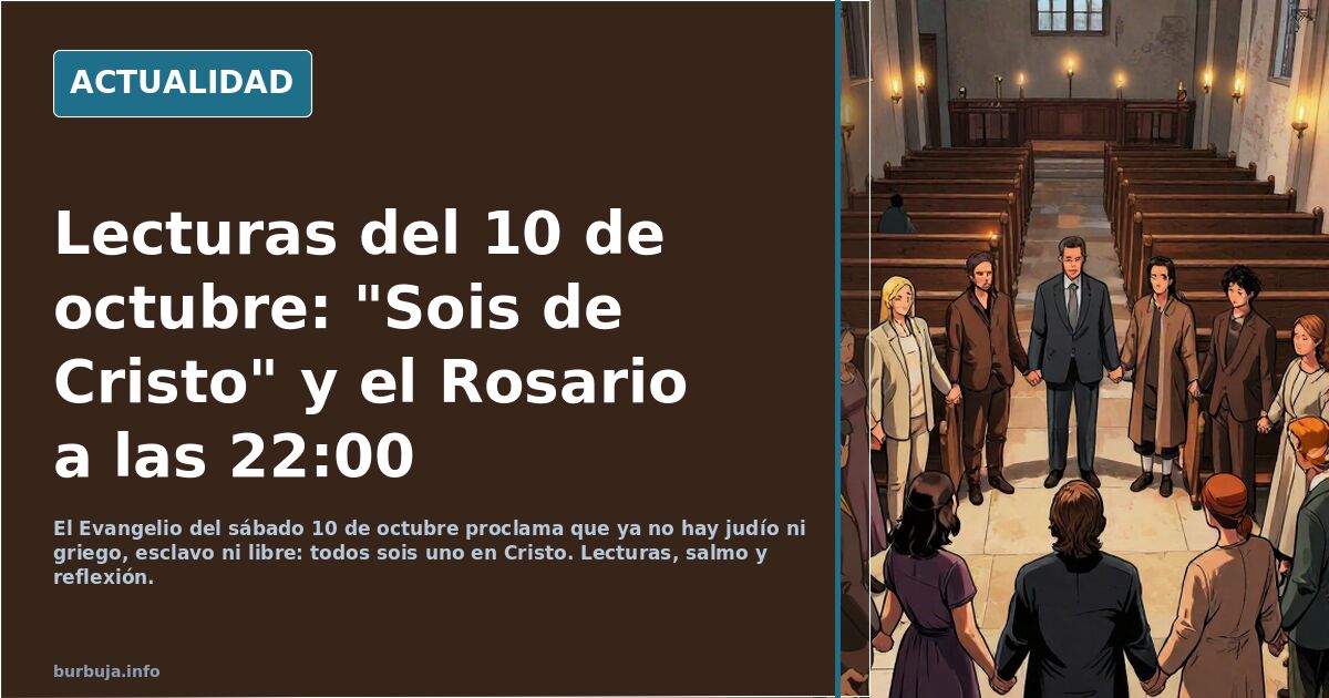 Santo evangelio de hoy. Sábado, 10 de octubre, "El Señor se acuerda de su alianza eternamente" ********************************Sto.Rosario a las 22.00