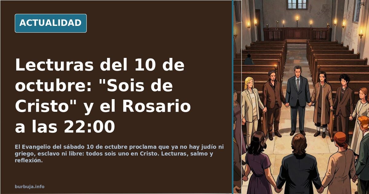 Santo evangelio de hoy. Sábado, 10 de octubre, "El Señor se acuerda de su alianza eternamente" ********************************Sto.Rosario a las 22.00