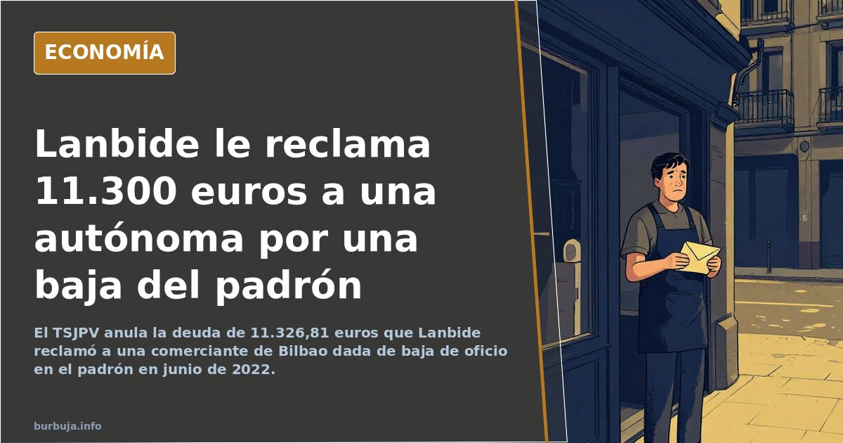 La baja de oficio en el padrón de Bilbao que casi le cuesta 11.300 euros a una perceptora de la RGI.Empresaria subvencionada vitalicia...Remad.