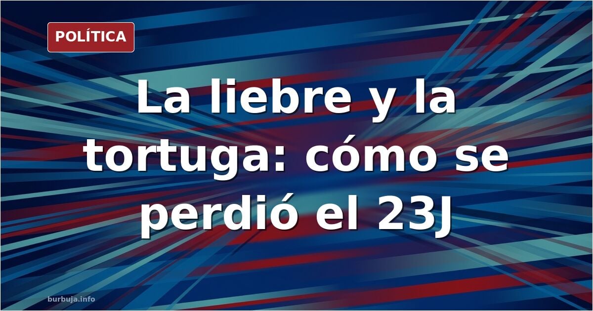 Ilustración editorial de una urna electoral con papeletas y un atril parlamentario en tonos rojos y azules