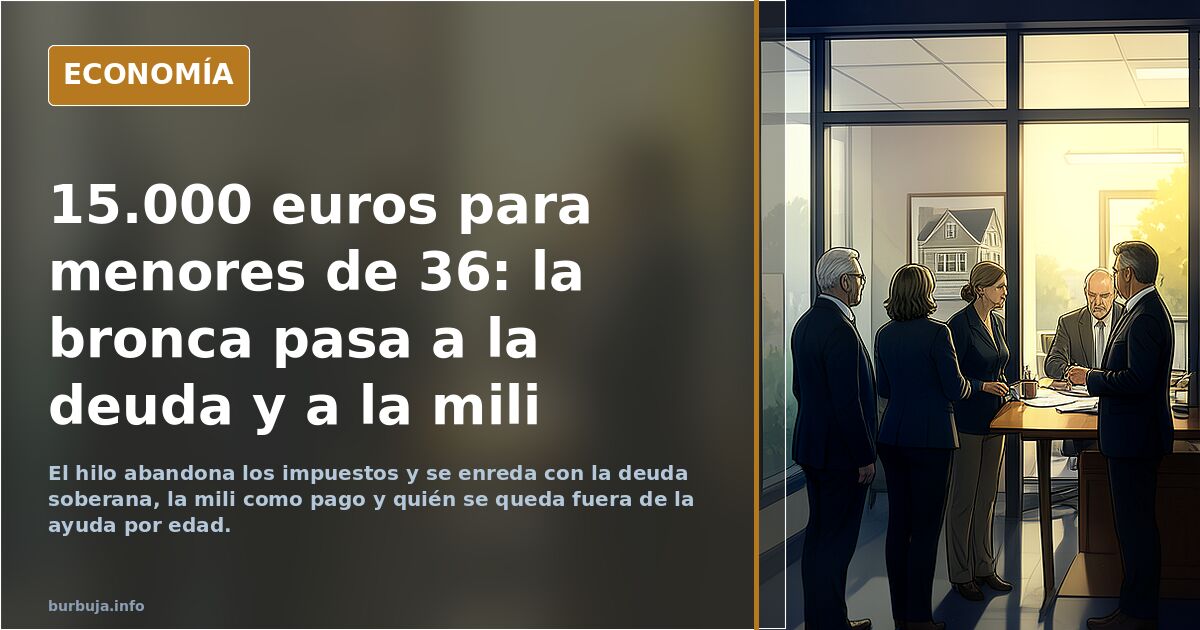 15.000 euros para comprar vivienda para los menores de 36 años