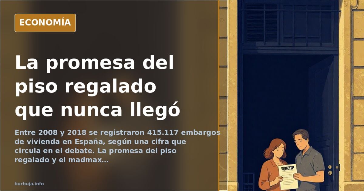 El madmax y los pisos regalados: la promesa que no llega