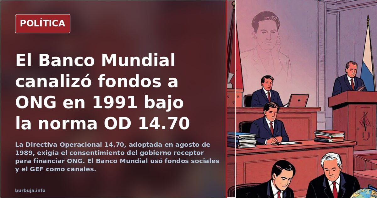 ONG: se cumplen 35 años del plan especial del Banco Mundial que comenzó a financiar y colaboró activamente con las Organizaciones No Gubernamentales