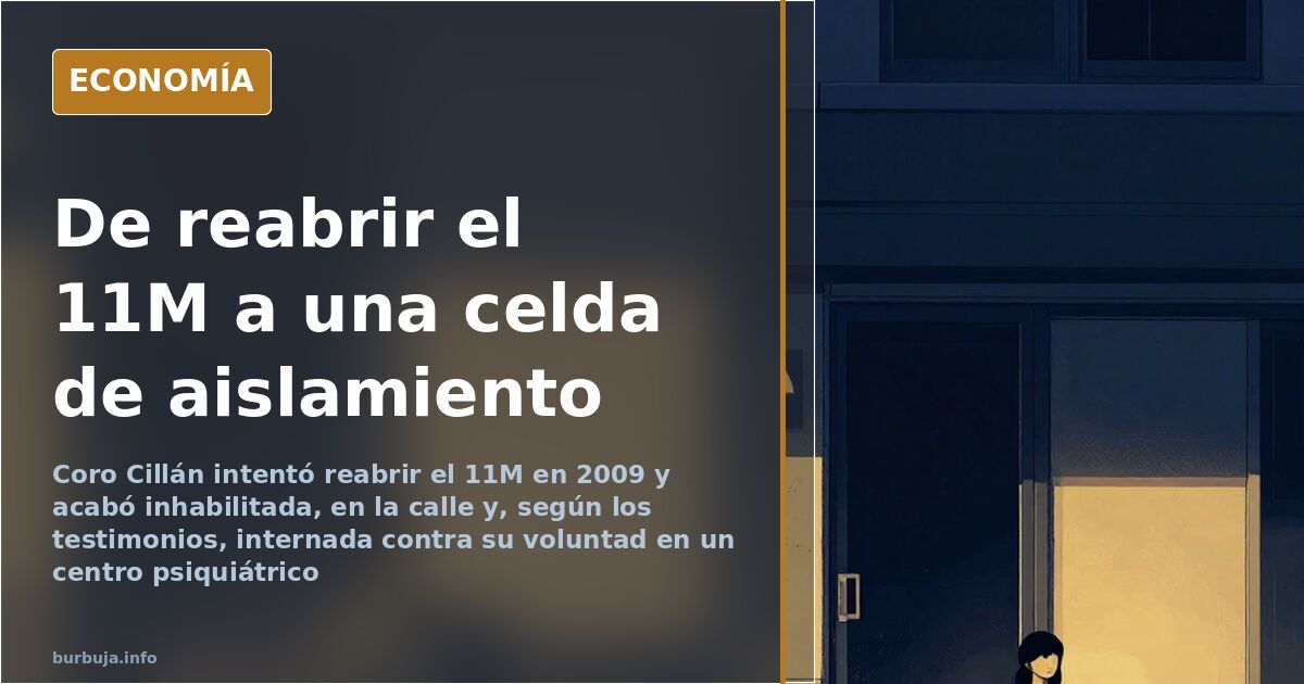 Coro Cillán, la jueza del 11M, internada en aislamiento