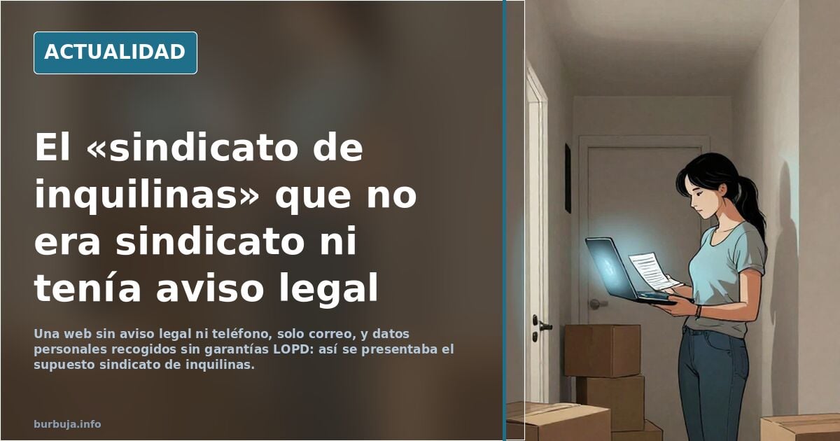 El sindicato de inquilinas,de sindicato tiene, lo que yo de monje.