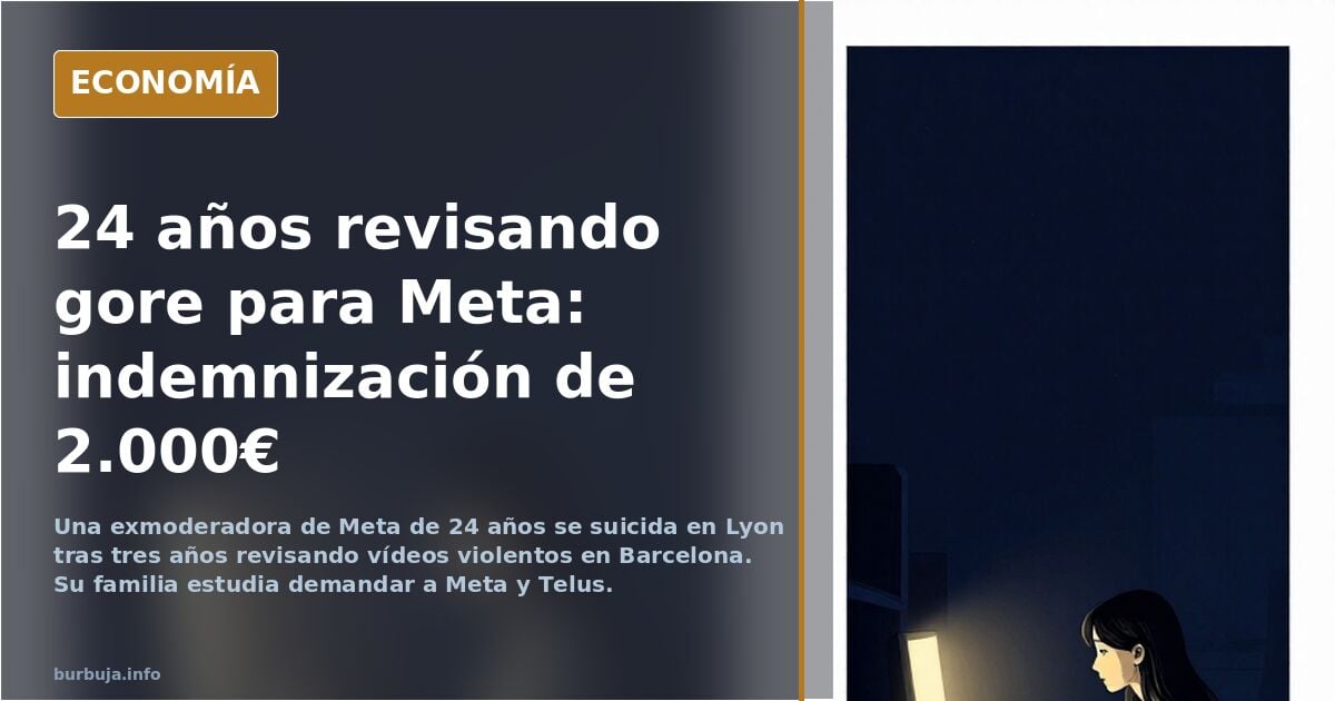 Exmoderadora de Meta, 24 años, se suicida tras revisar vídeos violentos