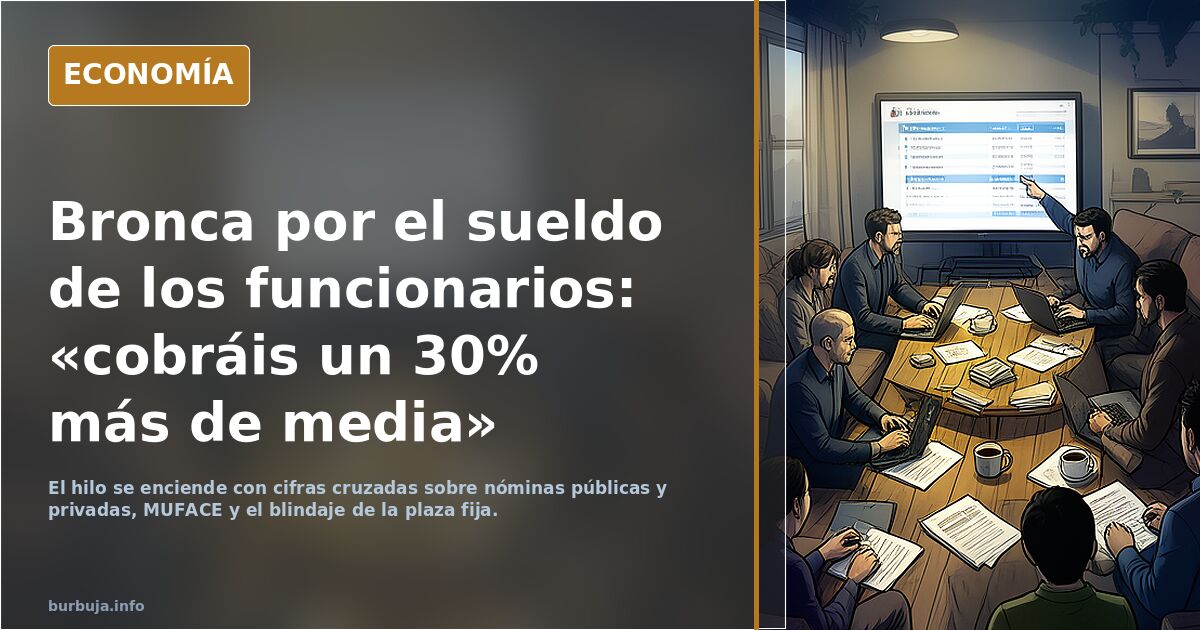 Lo único que le va a pasar a los FUNCIONARIOS es que van a vivir mejor. Décadas y décadas garantizadas. SUELDO, SANIDAD, PENSIÓN, TODO.