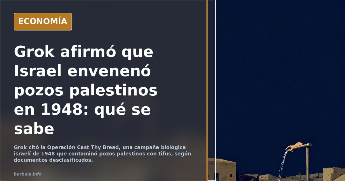 ¿Envenenaron los pozos en Palestina en los años 40?