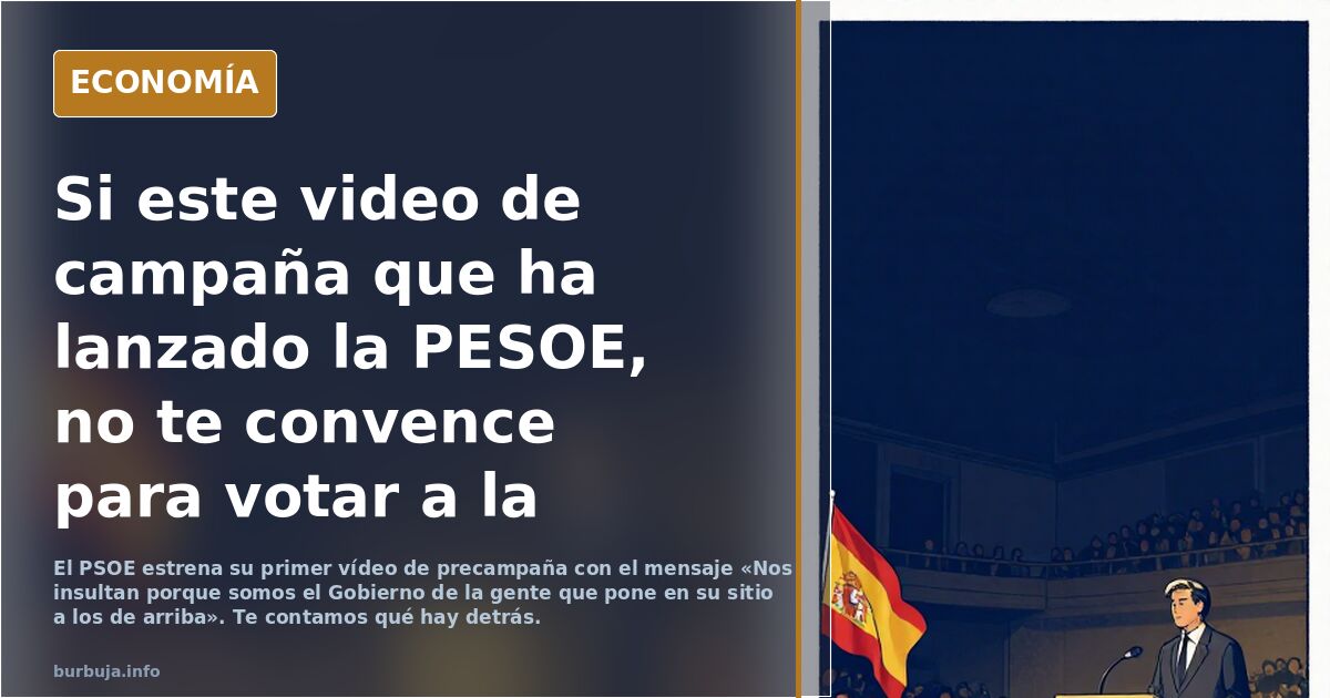Si este video de campaña que ha lanzado la PESOE, no te convence para votar a la PESOE, llollanose