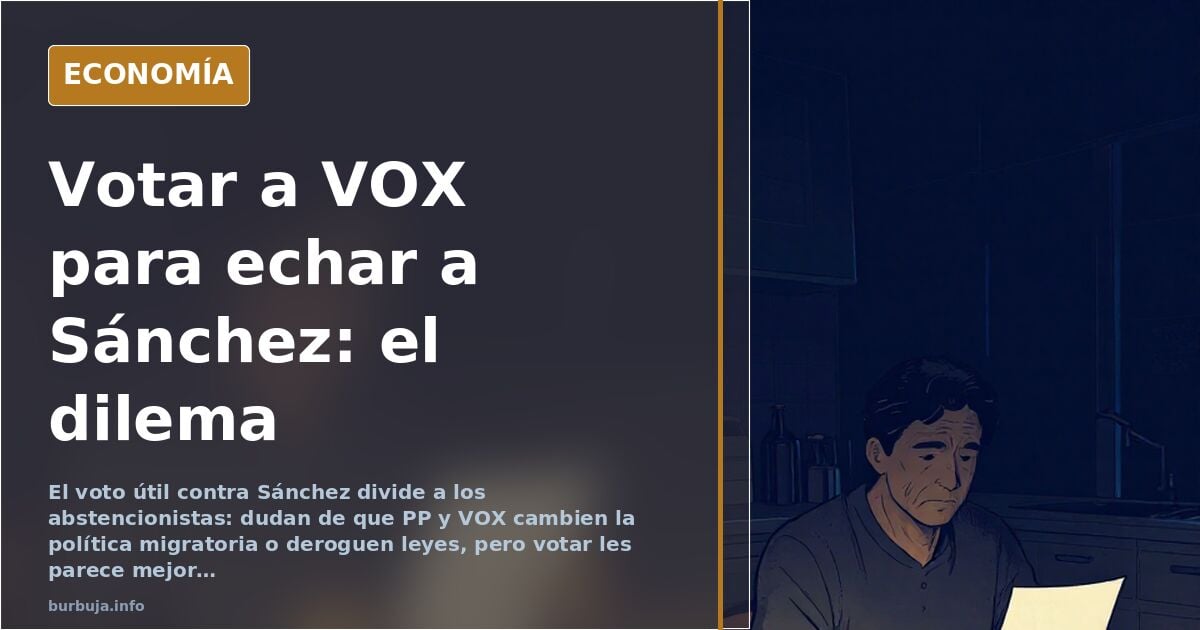 Abstencionistas y voto útil: el pulso PP-VOX antes de las urnas