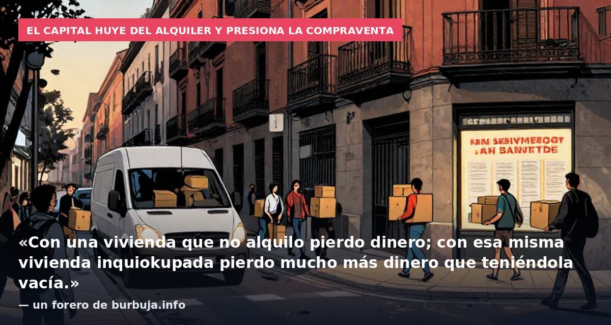 Gonzalo Bernardos: «Sugiero dejar las viviendas vacías hasta que vuelva la seguridad»... ¿qué dice al respecto el código penal?